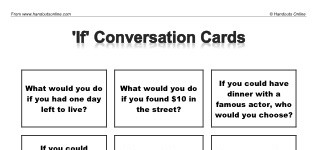 'If' Conversation Cards (part 1)