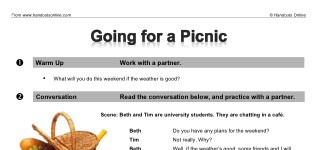 Going for a Picnic (part 1)