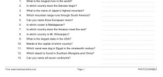 A Geography Quiz (part 3)