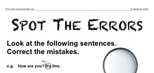 Spot the Errors (part 1)