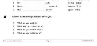 What are you Interested in? (part 3)