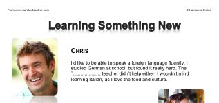 Learning Something New (part 1)