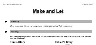Make and Let (part 1)