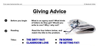 Giving Advice (part 1)