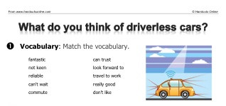 What do you think of driverless cars? (part 1)