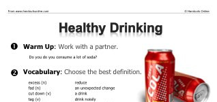 Healthy Drinking (part 1)