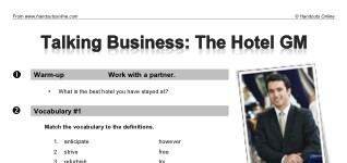 Talking Business: The Hotel GM (part 1)