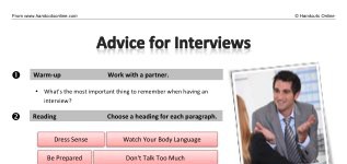 Advice for Interviews (part 1)