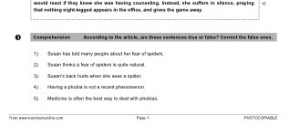 Phobias (part 3)