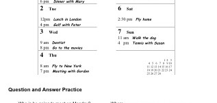 Next Week's Plans (part 2)