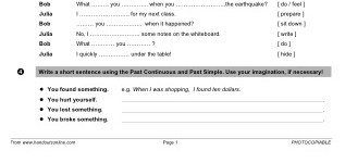 Past Continuous Review (part 3)