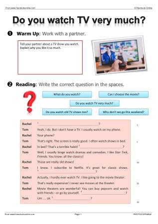 Do you watch TV very much?