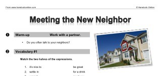 Meeting the New Neighbor (part 1)