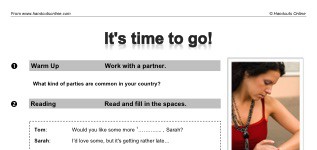 It's time to go! (part 1)